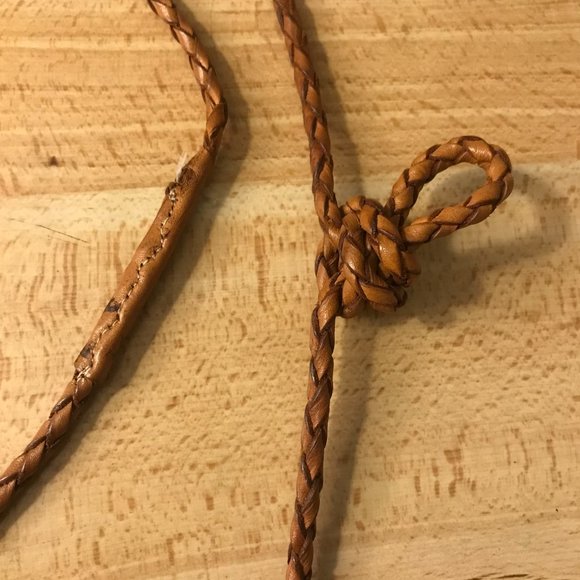 BRAIDED TASSLE LEATHER PURSE HANDMADE BAG WOVEN MADE IN MOROCCO WESTERN - Picture 5 of 14